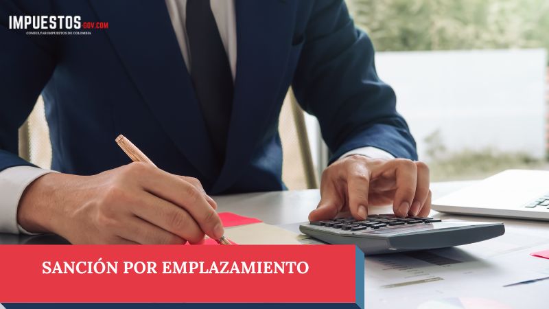 Sanción por emplazamiento